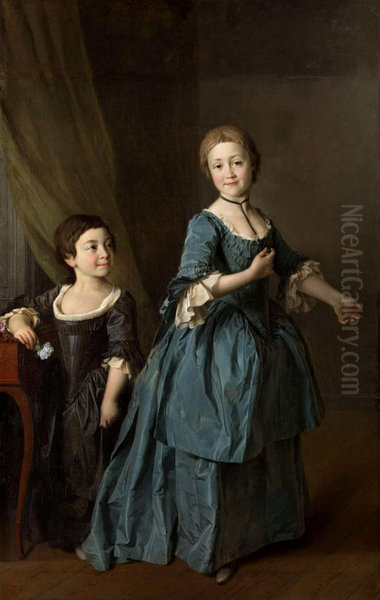 Portrait of the Princesses Davidova and Rzevskaja - view 1