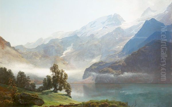Morning at Lake Lucerne. - view 1