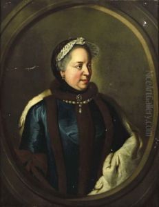 Portrait de Marie-Therese d'Autriche en deuil