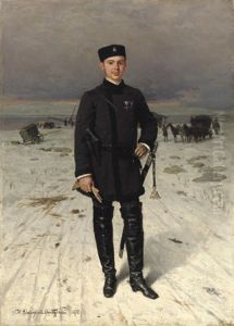 Portrait of a Russian volunteer