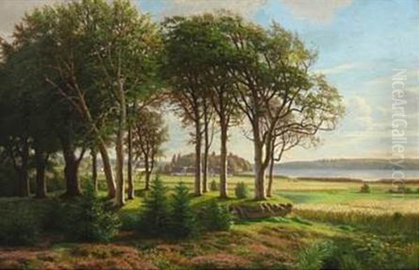 Summer landscape on a Fjord - view 1