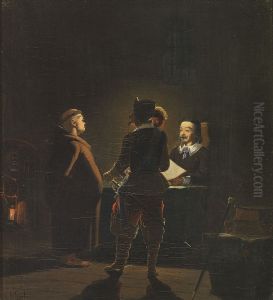 A nocturnal interrogation. by Oscar Carlson