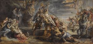 The Raising of the Cross by (studio of) Rubens, Peter Paul