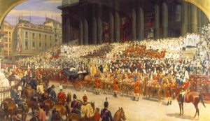 Queen Victoria at St. Paul's Cathedral on Diamond Jubilee Day