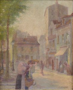Les lingeres place du Tertre by Rudolf Quittner