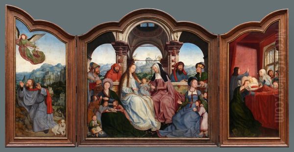 Triptyque de la confrerie de Sainte-Anne a Louvain - view 1