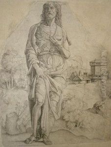 "saint John The Baptist" by Giulio Campagnola