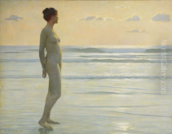 Girl on the beach - view 1