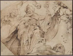 Saint Ambrose by (studio of) Rubens, Peter Paul