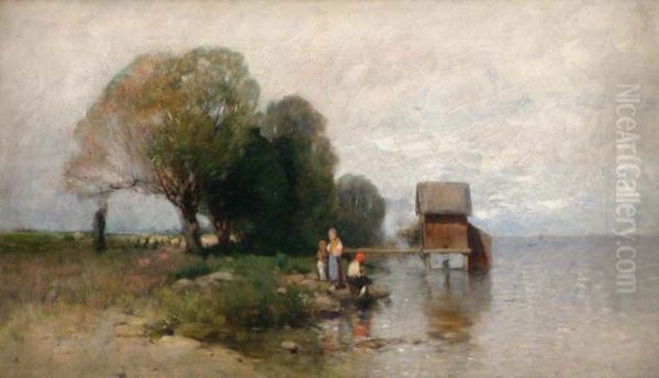 Bath-house at lake Balaton - view 1