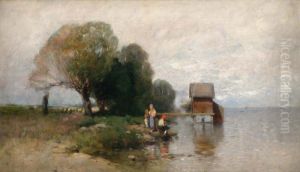 Bath-house at lake Balaton