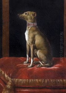 A great lord's dogFrancais:Un chien de grand seigneurouLe chien FridiItaliano:Un cane di un grande signore. by Jean Ranc