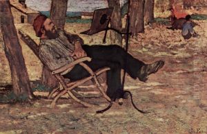 Diego Martelli at Castiglioncello by Giovanni Fattori