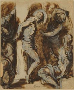The Flagelation by Palma il Giovane