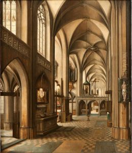 Church interior by Abel Grimmer