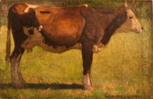 Cow in Szolnok by Vilmos Aba-Novak