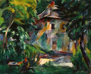 In the Garden of a Zugliget Villa by Vilmos Aba-Novak