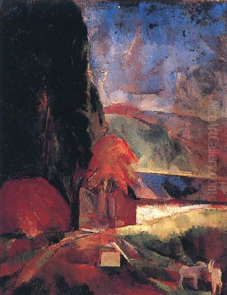 Landscape with Goats - view 1