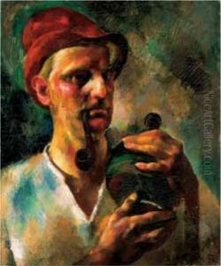 Self-portrait (1926) by Vilmos Aba-Novak