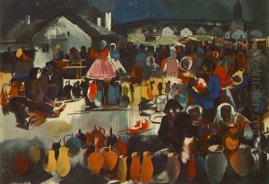 Szekler Market by Vilmos Aba-Novak