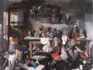 The Mask Maker by Vilmos Aba-Novak