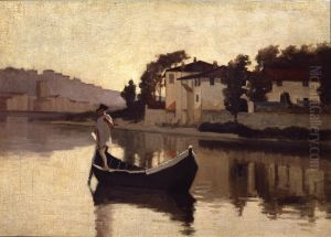 Arno alla Casaccia by Giuseppe Abbati