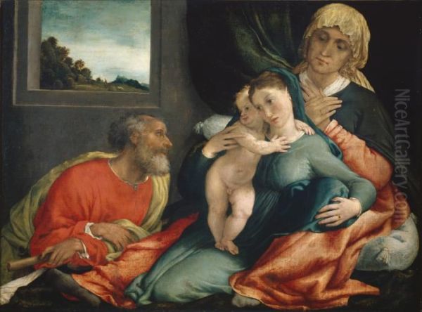 Holy Family with Saints Anne and Joachim - view 1