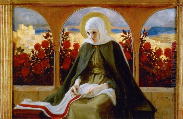 Virgin Mary in the Rose Garden - view 1