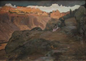 Environ de Tolede by Hubert-Denis Etcheverry