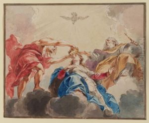 Coronation of the Virgin by (studio of) Rubens, Peter Paul