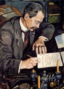 Portrait of Arno Holz by Erich Buttner