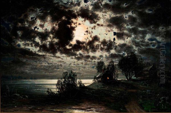 Landscape in Moonlight - view 1