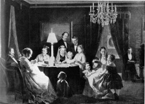 Group portrait of the Raeder Family by Otto Bache