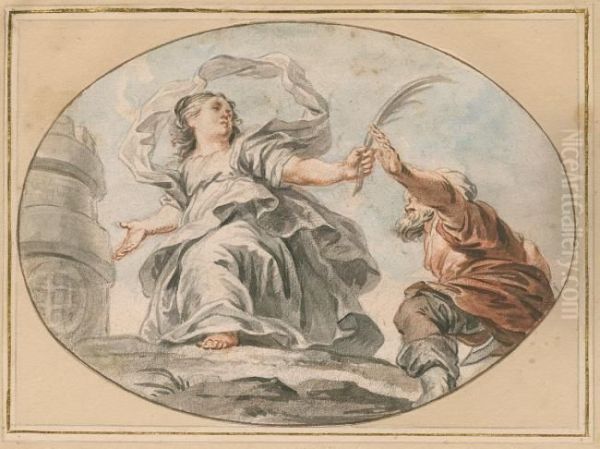 Flight of Saint Barbara - view 1