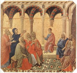 Disputation with the Doctors by Duccio Di Buoninsegna