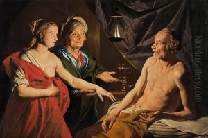 Sarah brings Hagar to Abraham