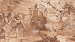draft vignette for Opticorum libri sex by Franciscus Aguilon, circa 1613