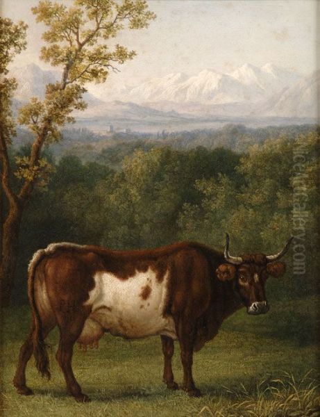 Italienische Landschaft mit Kuh - view 1