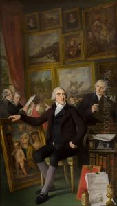 A portrait of famous art collectorJ. A. Brentano by Adriaan de Lelie
