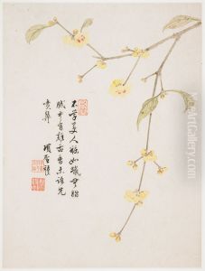 Wintersweet Blossom from a Flower Album of Ten Leaves by Xiang Shengmo