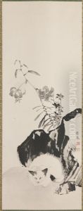Cat and Goose by Maruyama Okyo