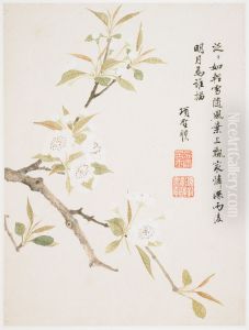 Pear Blossom from a Flower Album of Ten Leaves by Xiang Shengmo