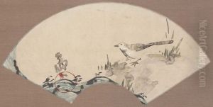 Wagtail and Waves by Nakamura Hochu