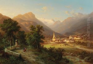 Blick auf Neustift (Tirol) gegen das Zuckerhutl