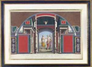 Bacchus And Ariadne; And A Companion Print by Angelo Campanella