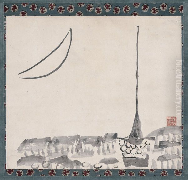 Gion Festival Float under Moon - view 1