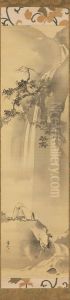 Ri Haku (Li Bo) Viewing a Waterfall