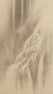 Waterfall by Watanabe Shotei