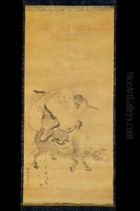 Hotei Riding a Waterbuffalo