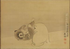 Gamboling Puppies by Maruyama Okyo